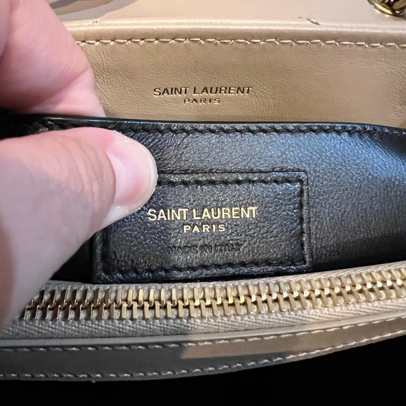 SOLD- Saint Laurent Small Loulou Dark Beige - Picture 10 of 15